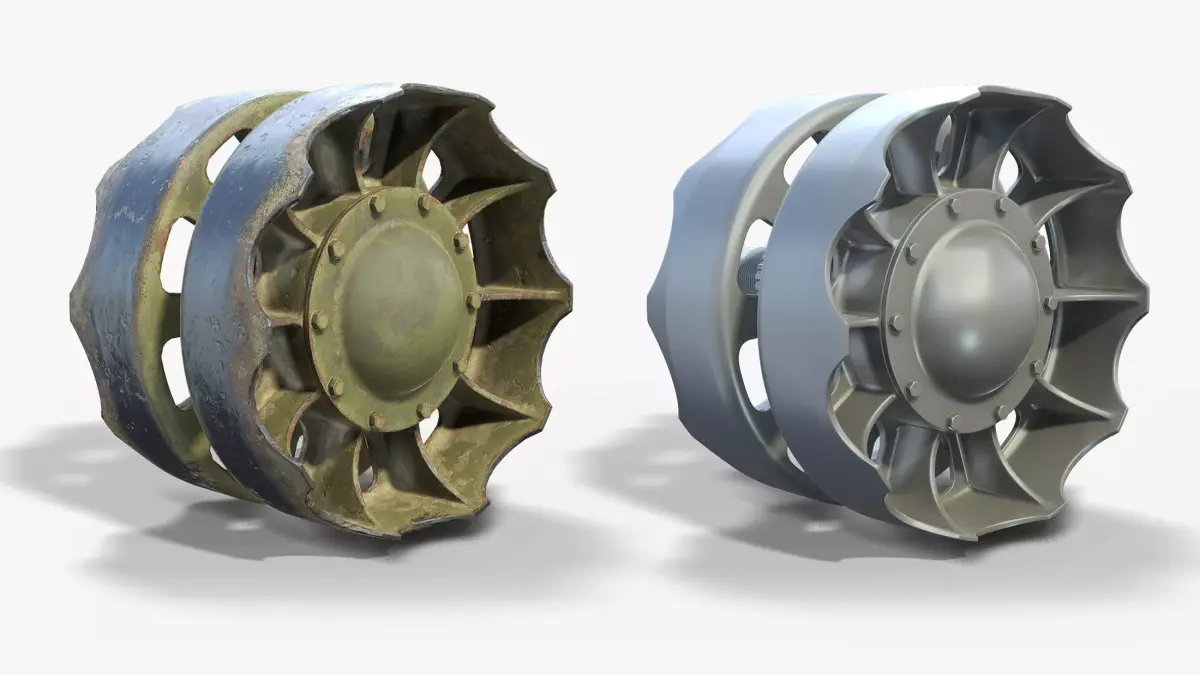 T-55 Rear Idler 3D model