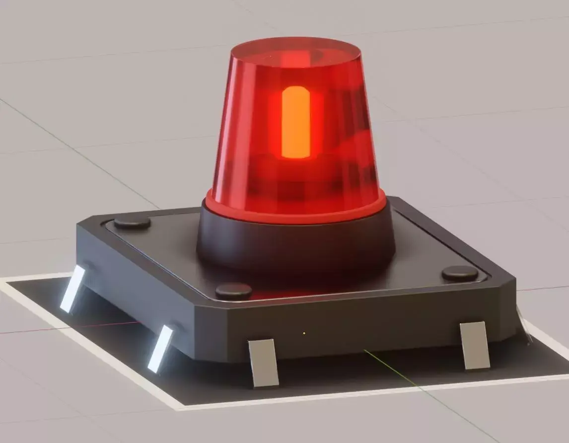 Siren-Alarm-1-Output-Module 3D model