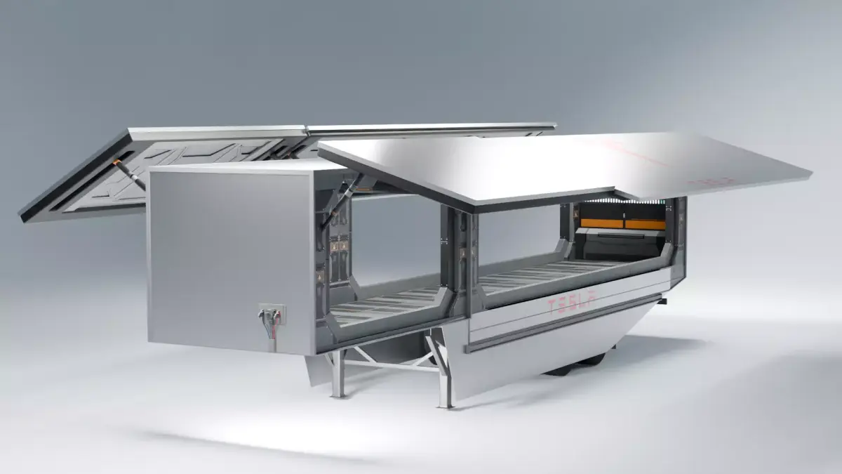 Tesla Semi Truck Trailer 3D model