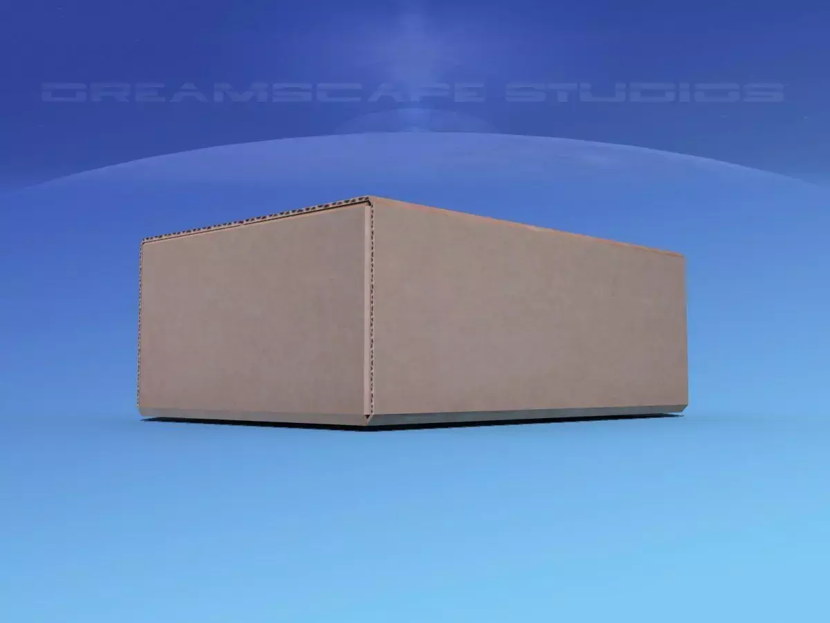 Cardboard Box  Low-poly 3D model purchase