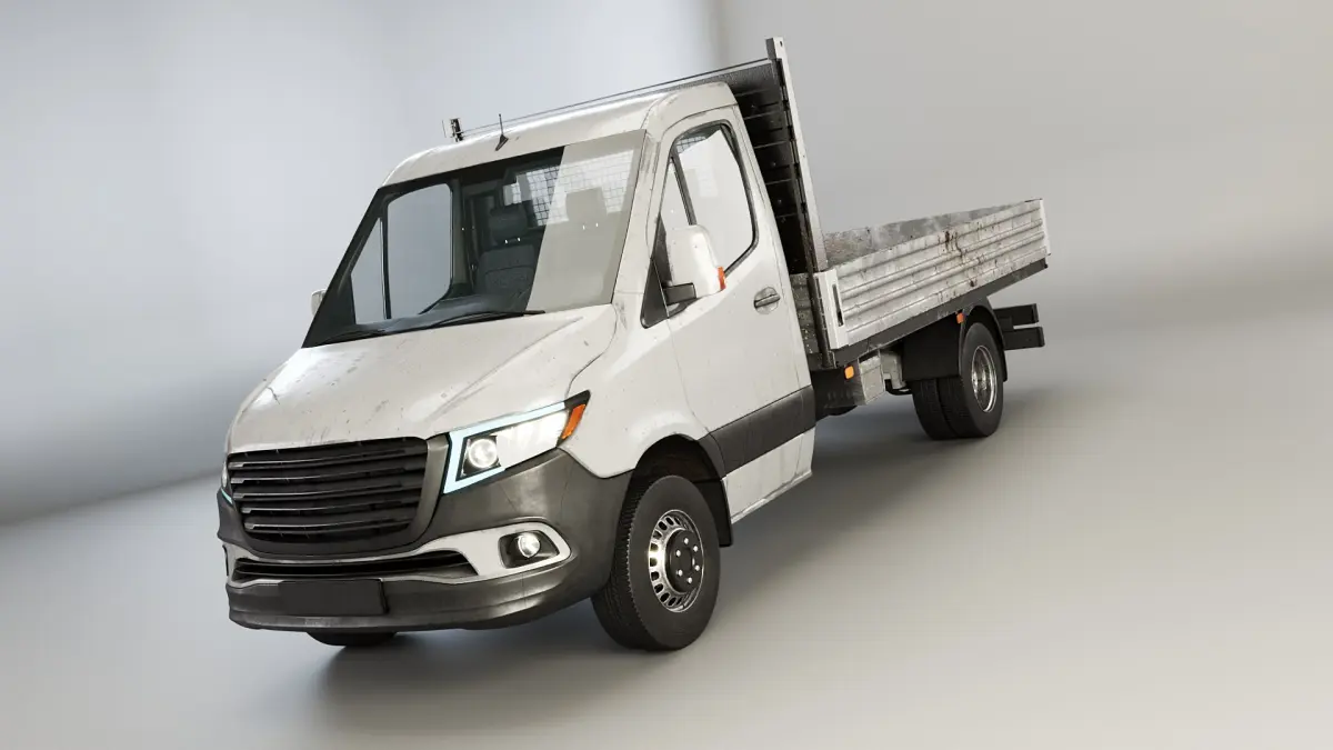 Modern Utility Pickup Truck Usage Wear 3D model