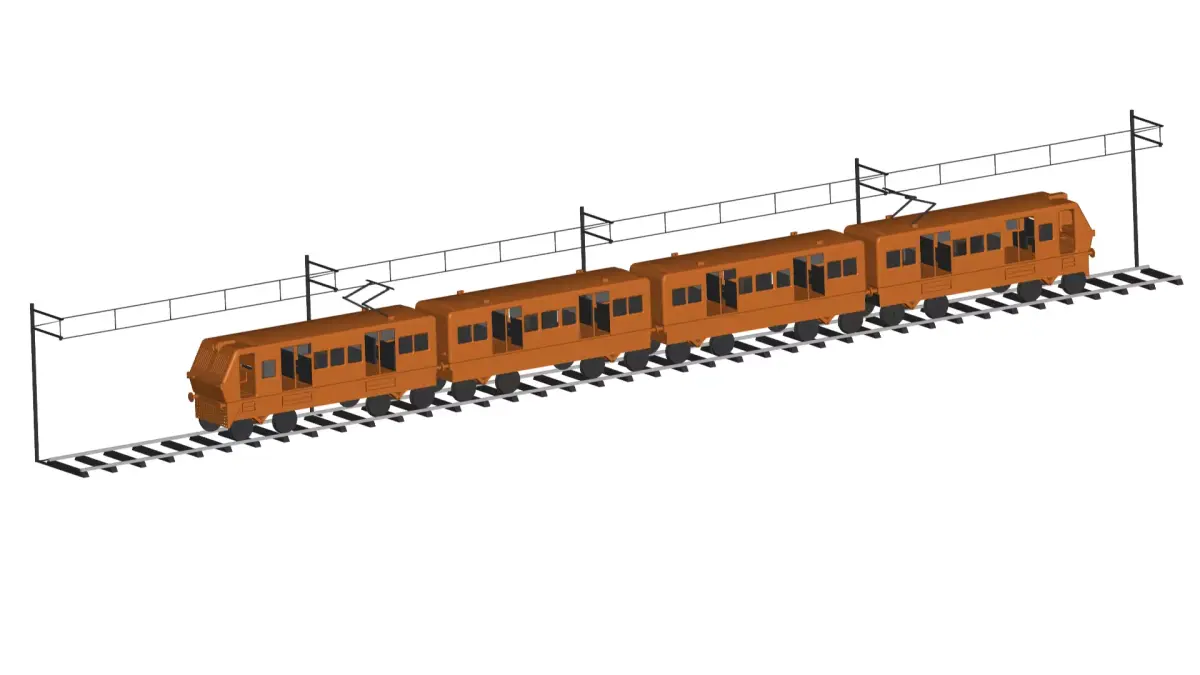 Locomotive 3D model 4