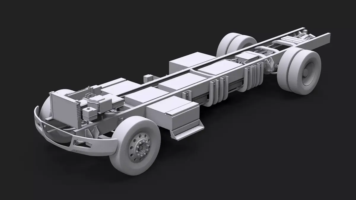 Full Electric Truck Chassis UT 3D model