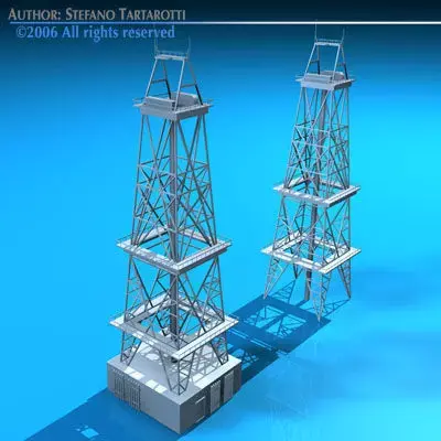 Drilling tower 3D model