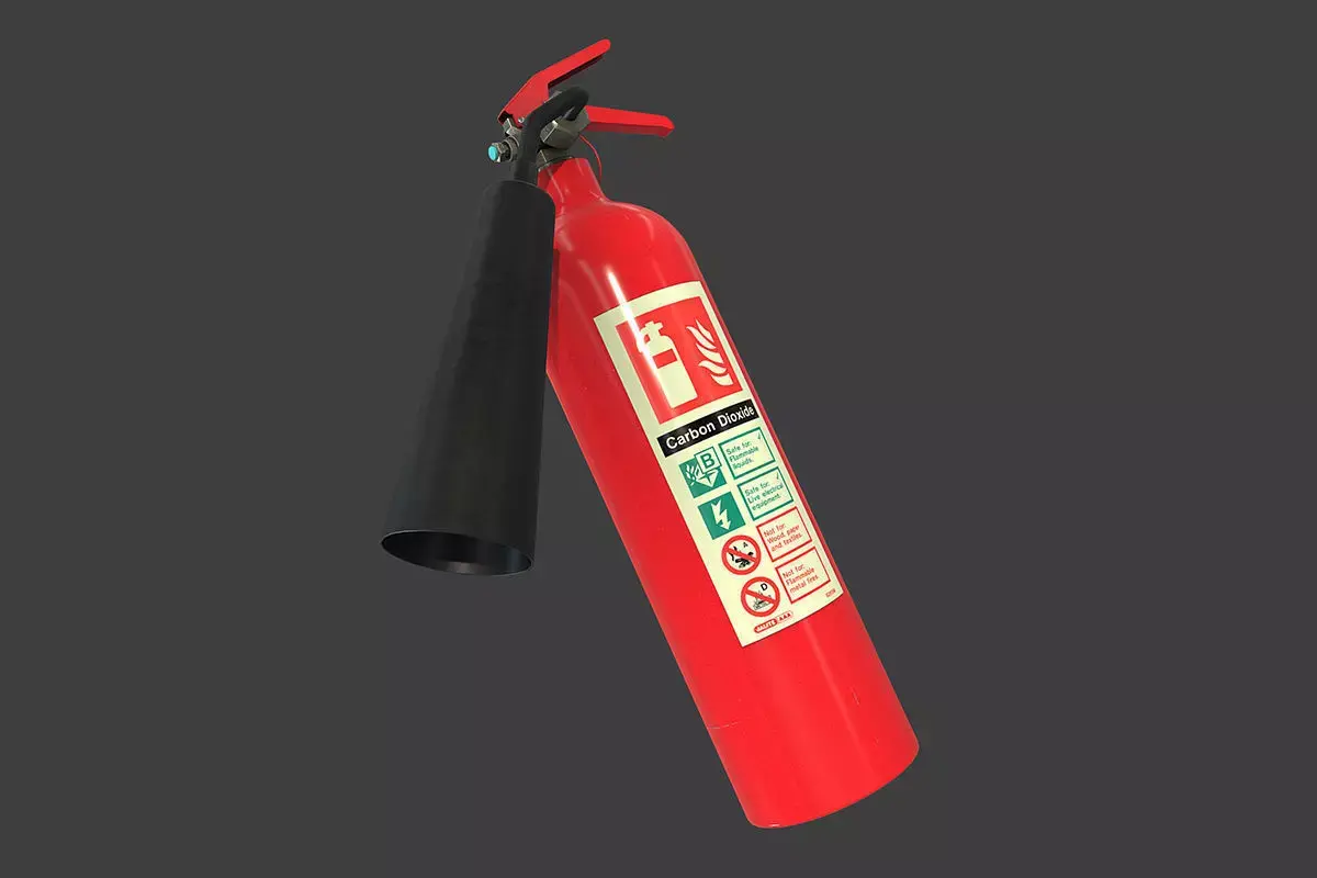 Fire Extinguisher Low-poly 3D model