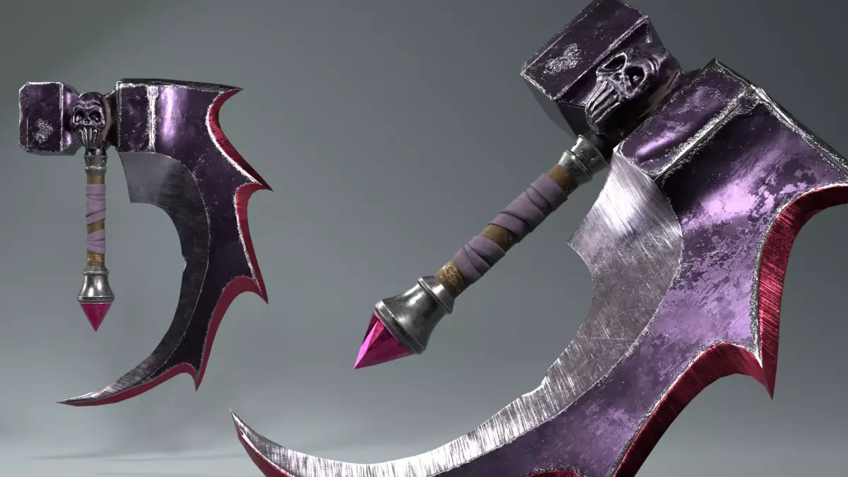 The Basher Blades Low-poly 3D model