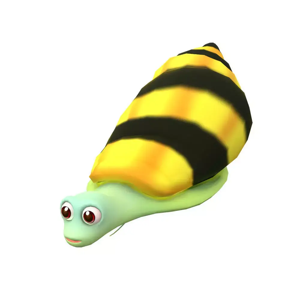 Assassin Snail Animated  Low-poly 3D model