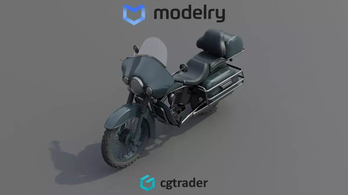 Touring Motorcycle 3D model get