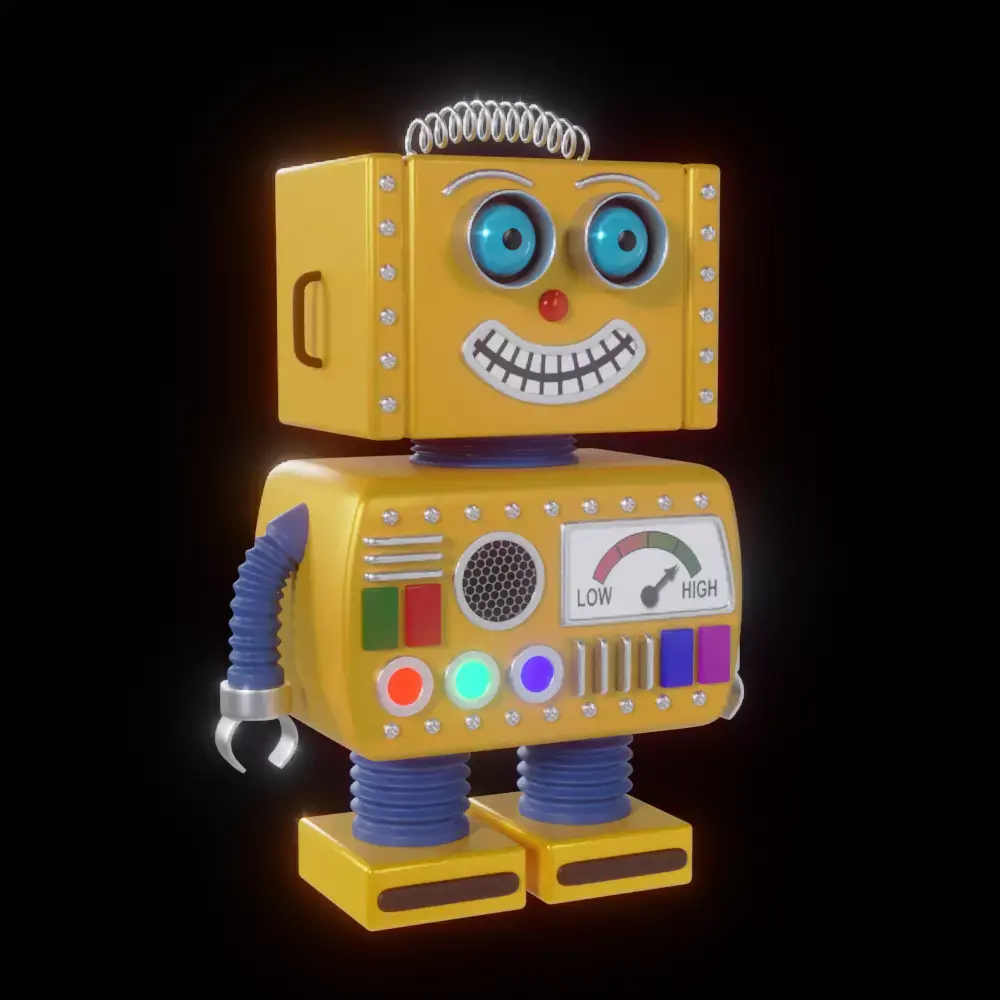 Toy Robot 3D model 2
