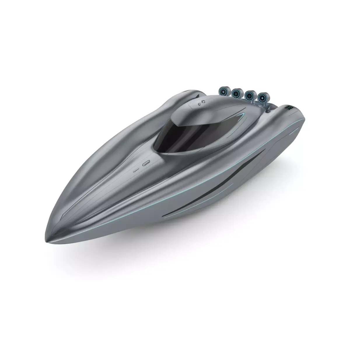 Motorboat 3D model 5