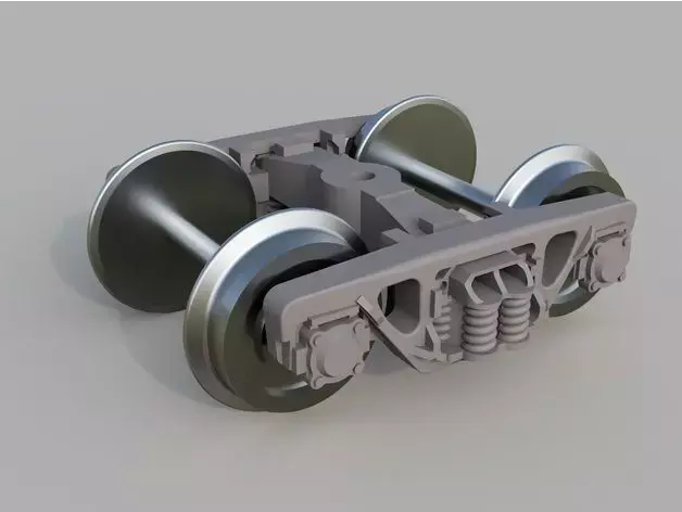 HO scale model of a train bogie Free 3D print model