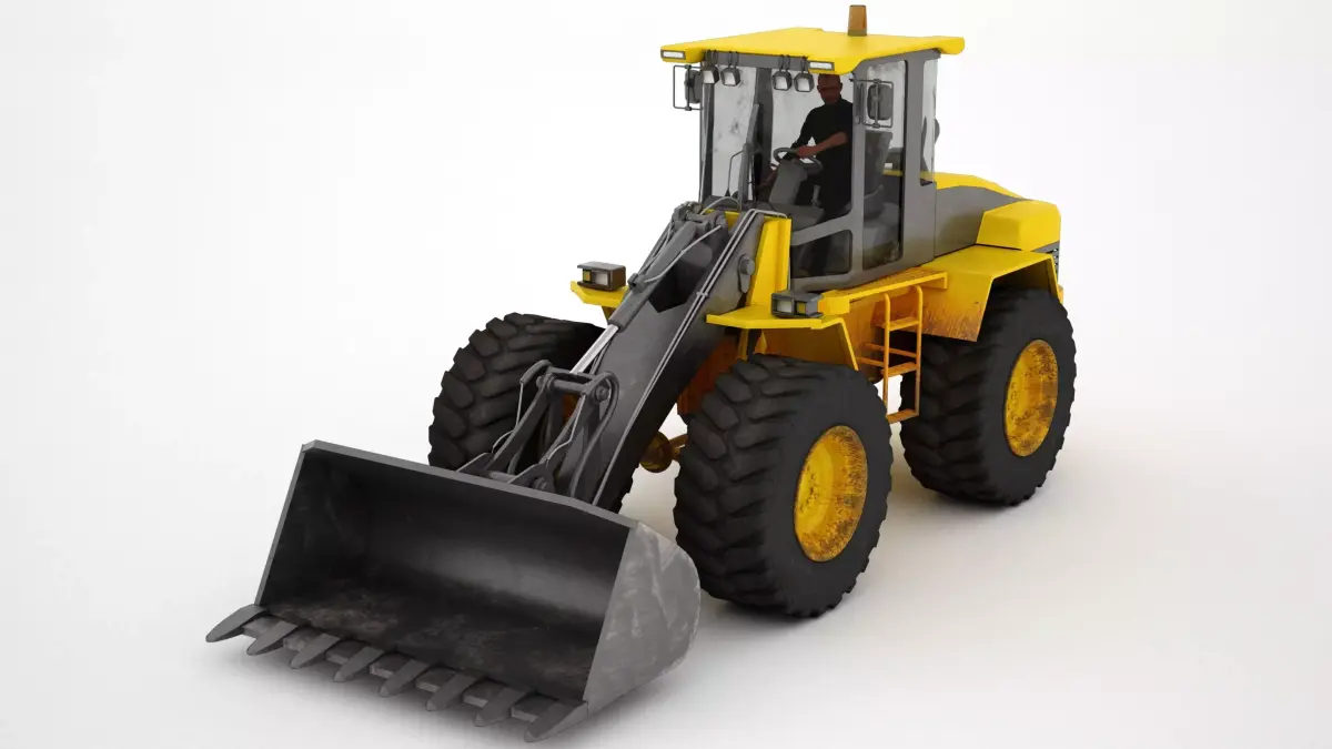 Loader with Operator 3D model