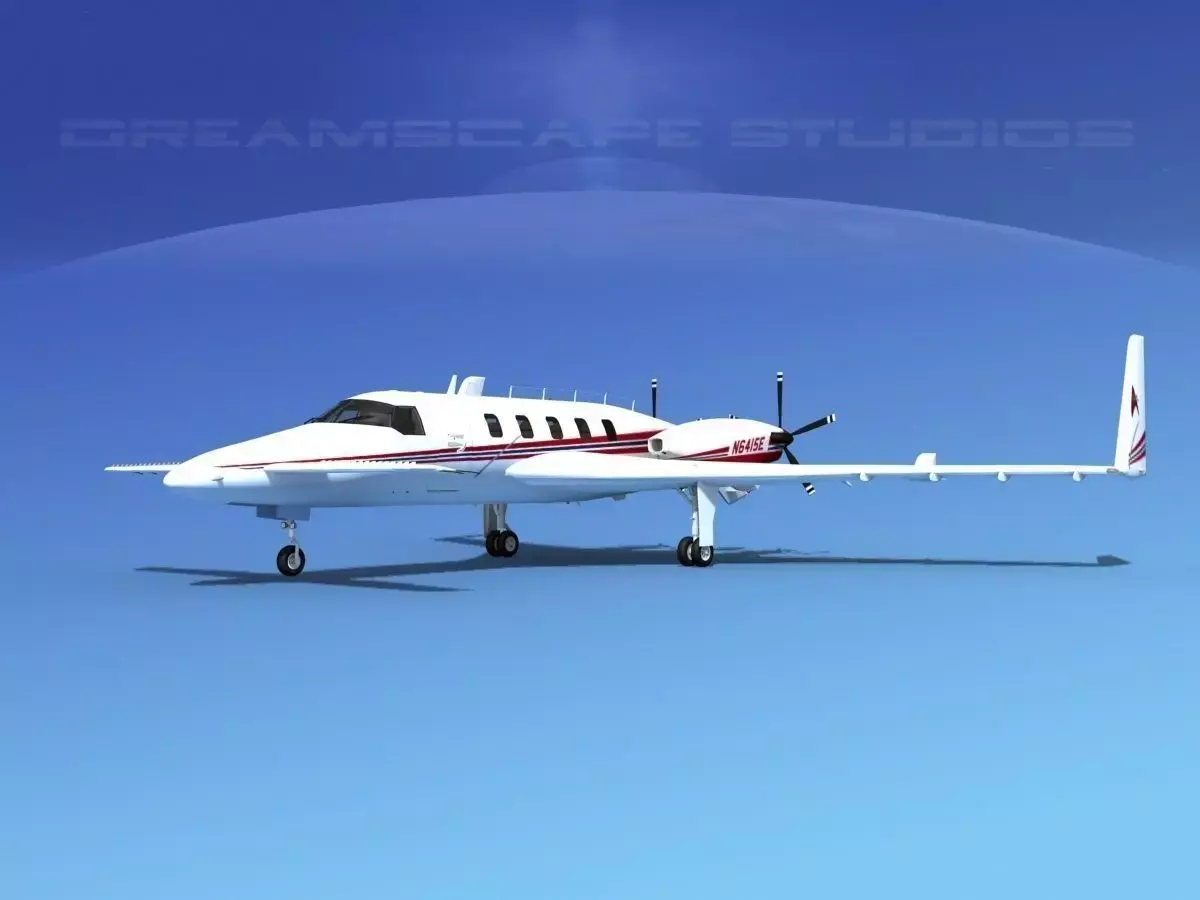 Beechcraft Starship 2000 T06 3D model