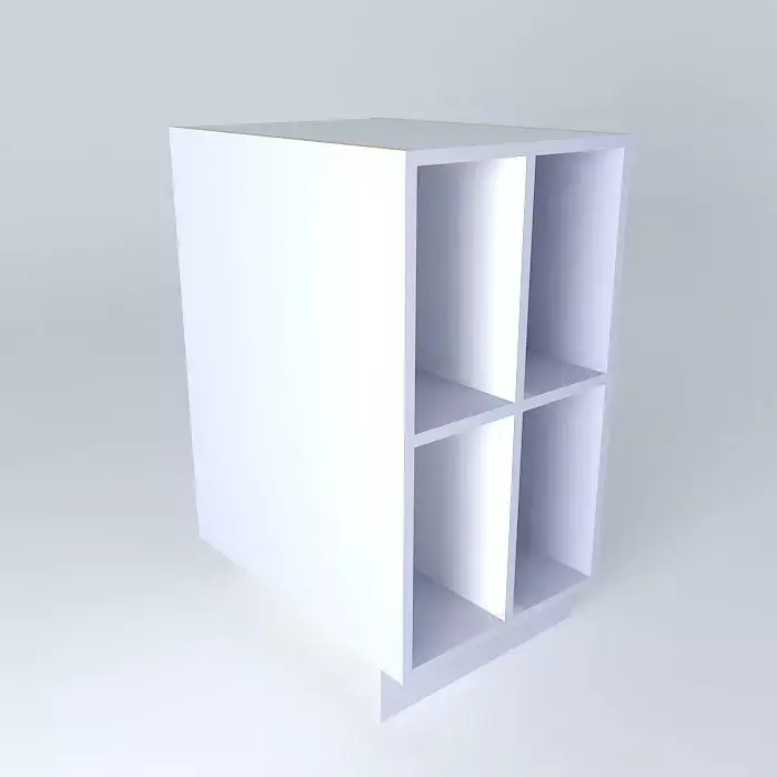 B0D0D cabinet with three shelves Free 3D model