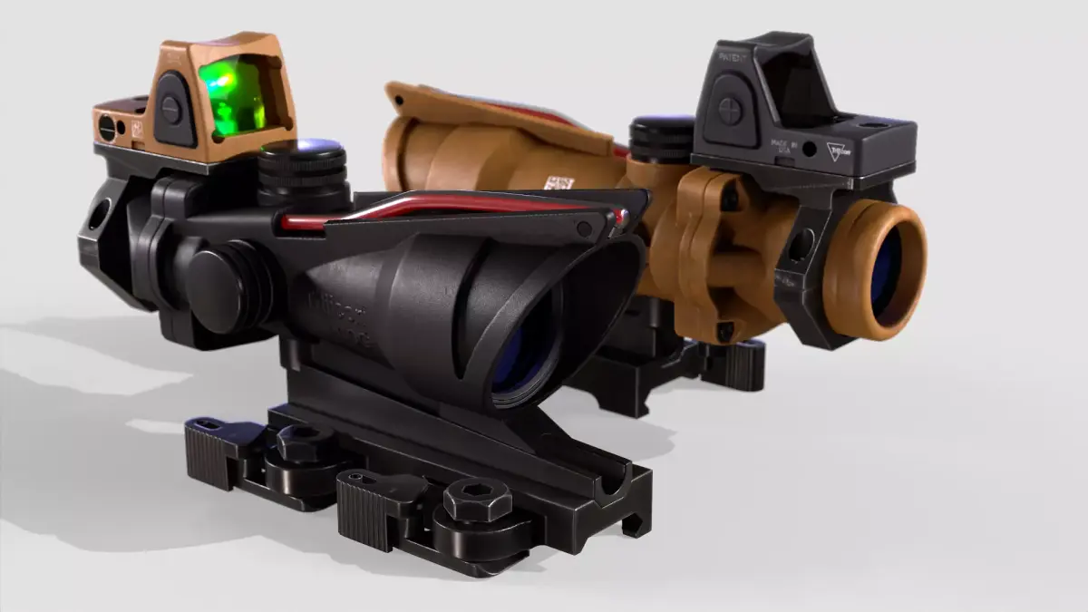 ACOG Sight Low-poly 3D model