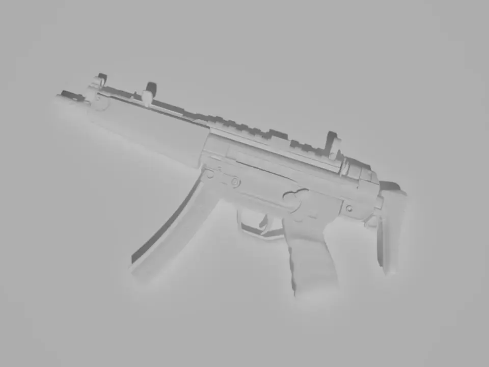 SAS MP5 Free low-poly 3D model