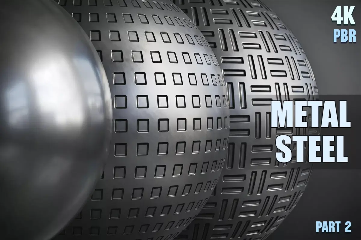 PBR Steel Part 2 Texture