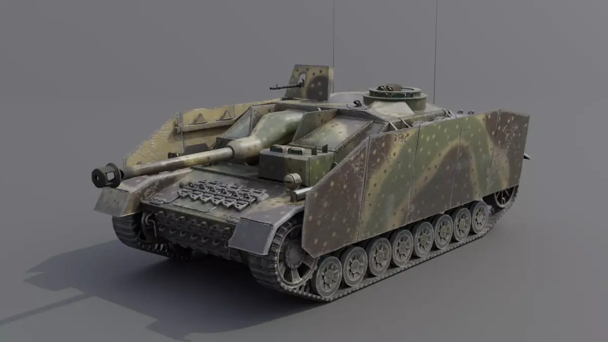 Sturmgeschutz IV StuG IV Assault Gun Low-poly 3D model