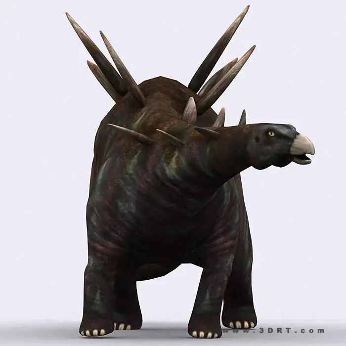 3DRT - Dinosaurs - Stegosaurus Low-poly 3D model