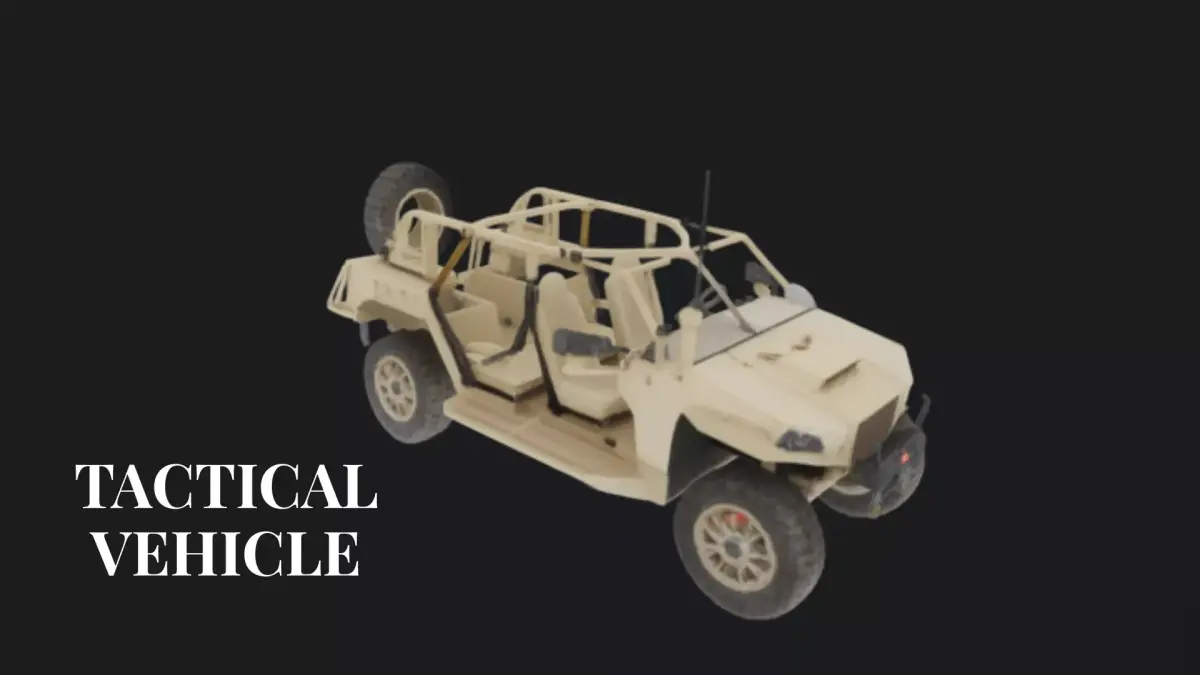 Military Tactical Off-Road Vehicle 3D Model 3D model