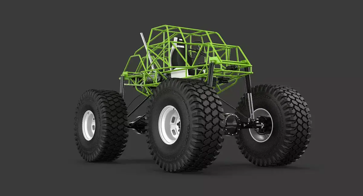 Monster Truck Chassis 3D model