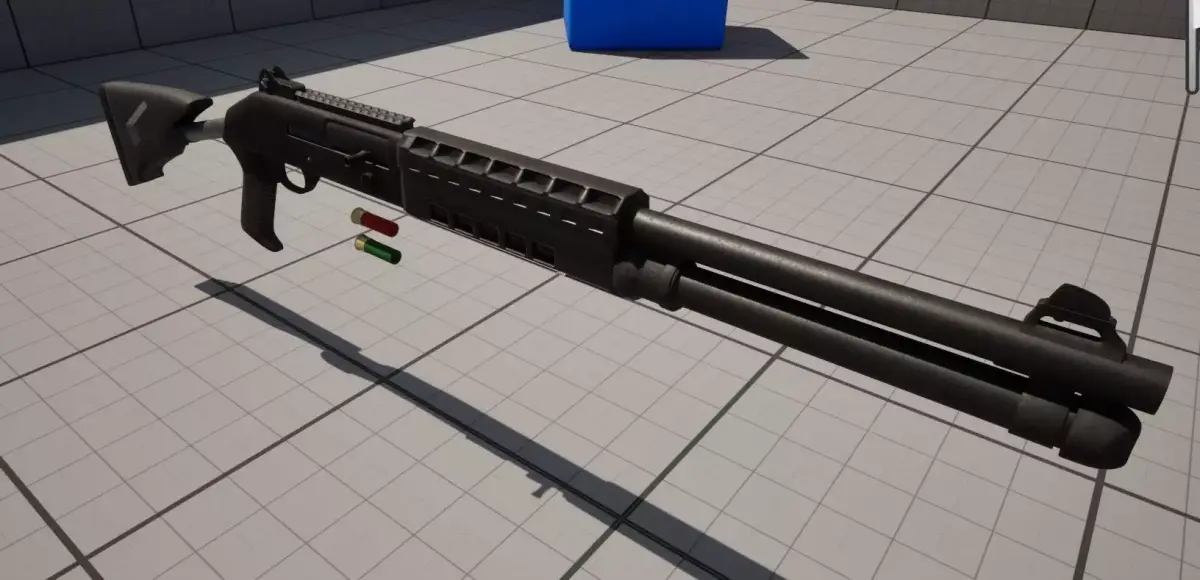 M1014 Shotgun  Game Ready Asset   PBR Low-poly 3D model