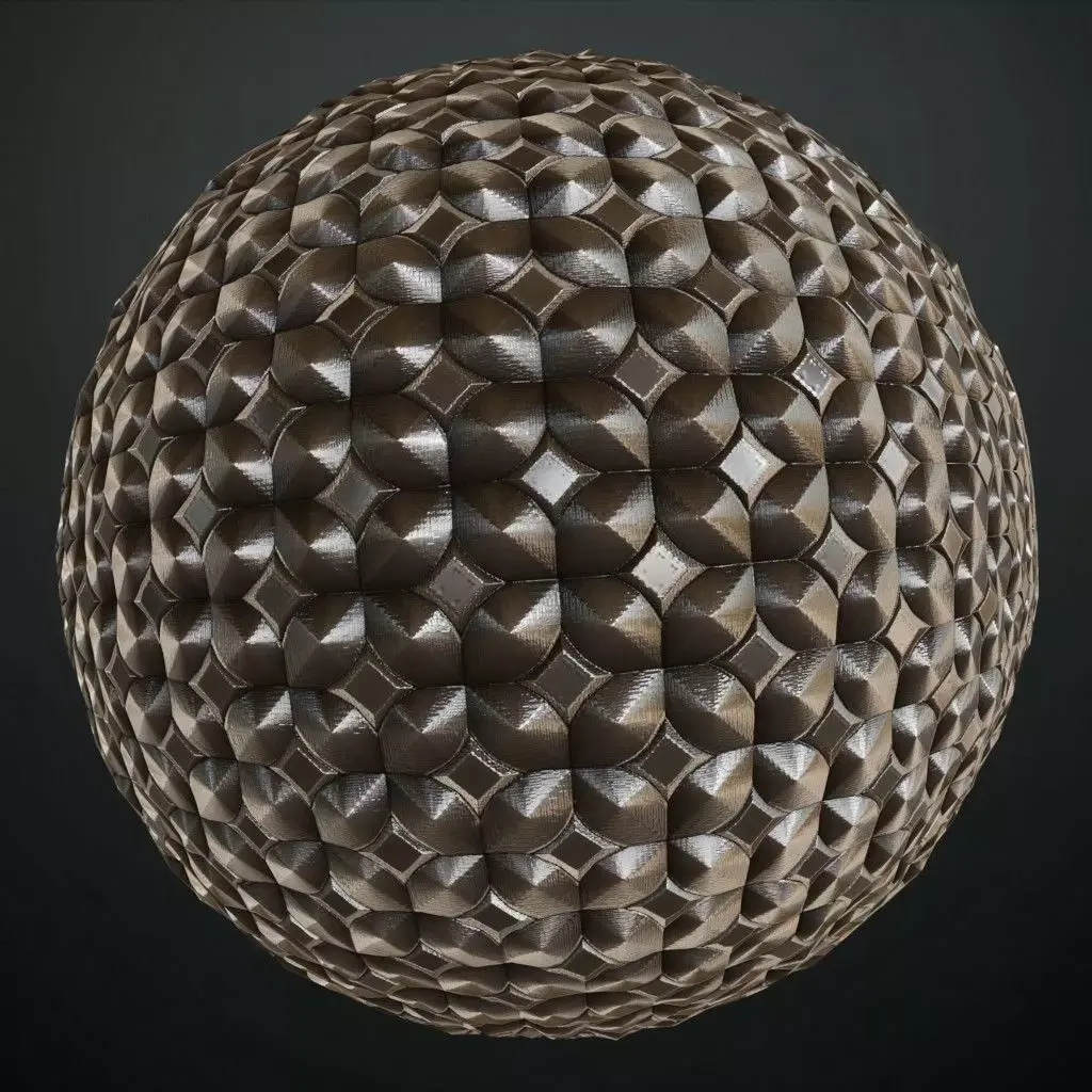 Metal Sci-Fi Panels Geometric PBR Seamless Texture