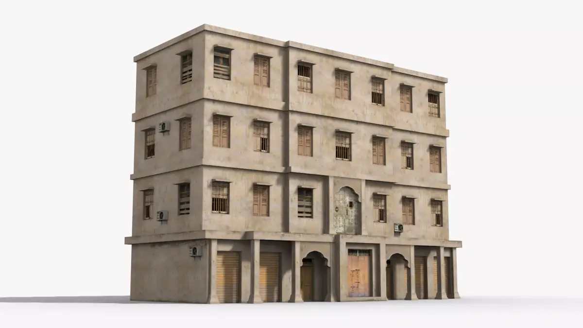 Arab Middle East Building x32 Low-poly 3D model