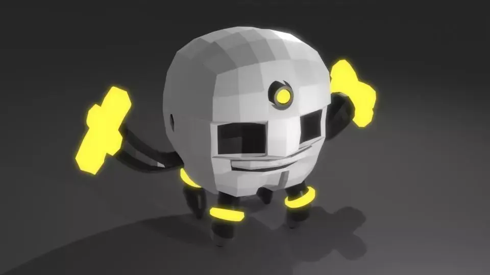 Scifi Robot GR01 3D Model Low-poly 3D model