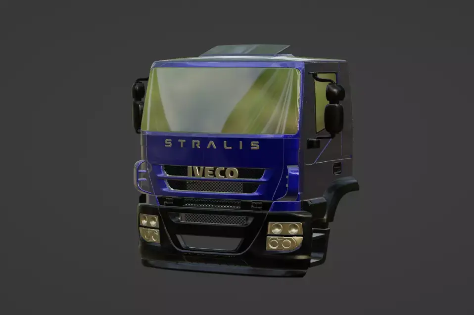 IVECO STRALIS AD 450 6-4 2005 TRUCK 3D print model