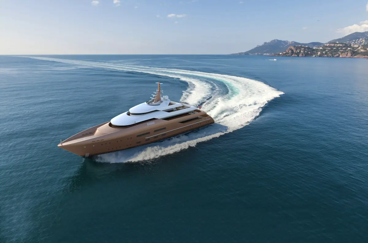 80 Meter Mega Yacht 3D model