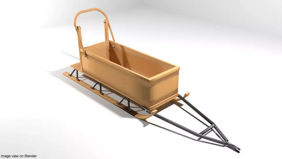 Sled - type 4 3D model