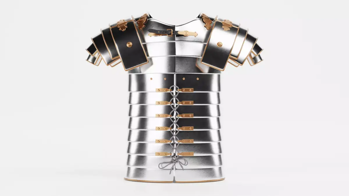Lorica Segmentata - Roman Armor Equipment 3D model
