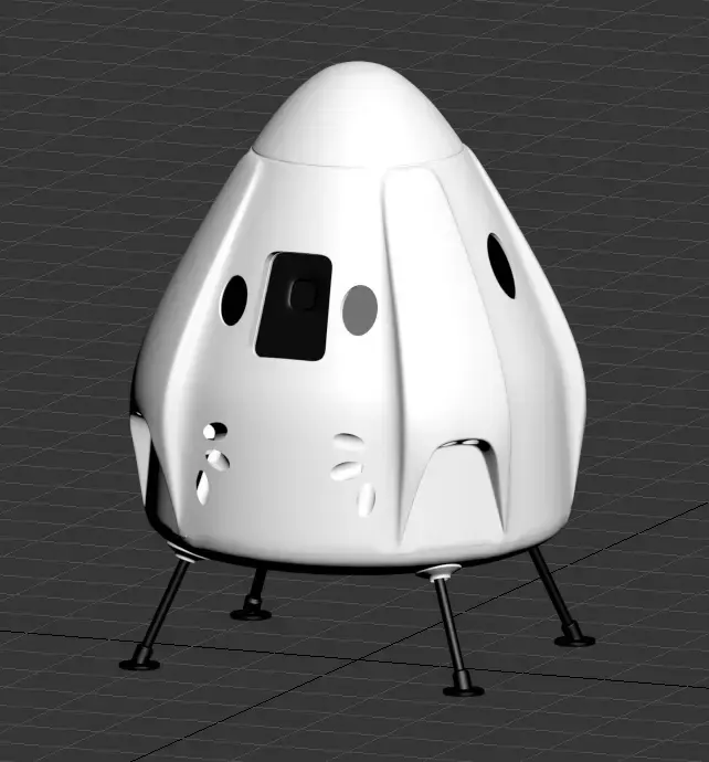 Space X Dragon Capsule 3D model