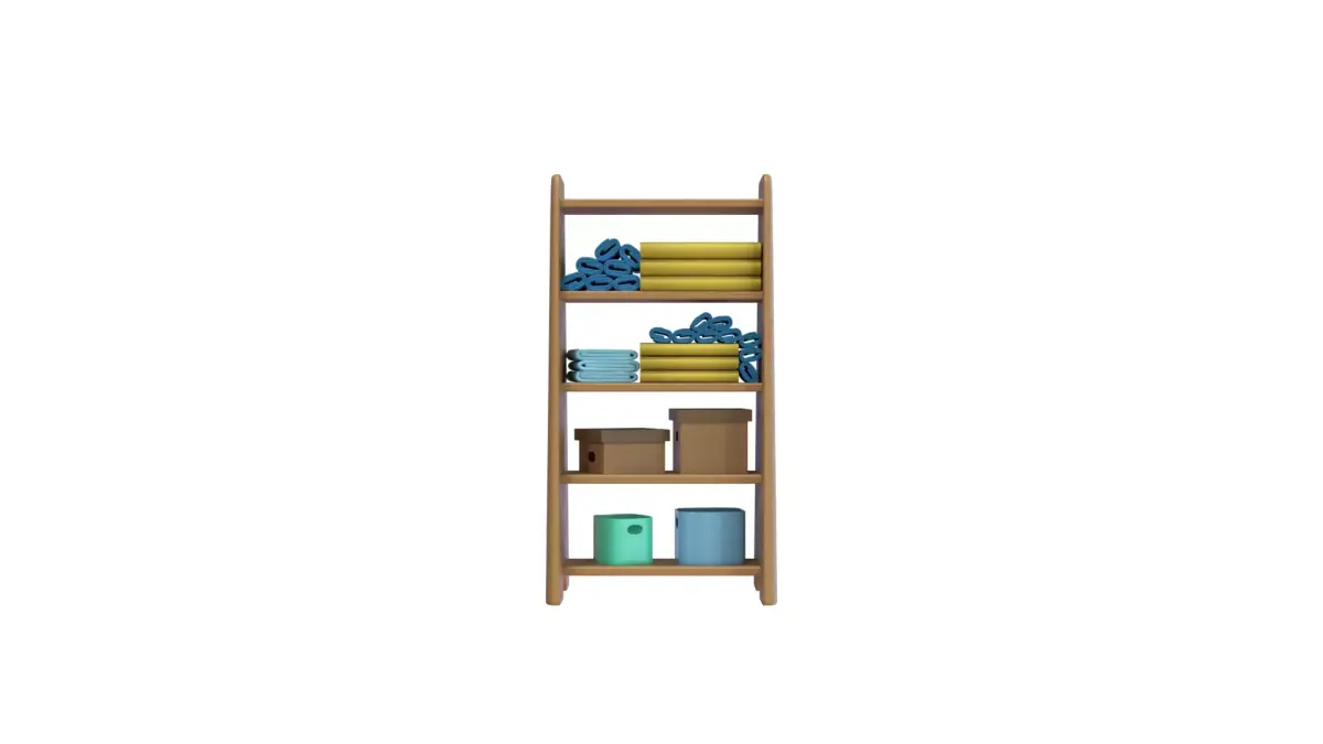Laundry Shelf 3D Model 3D model