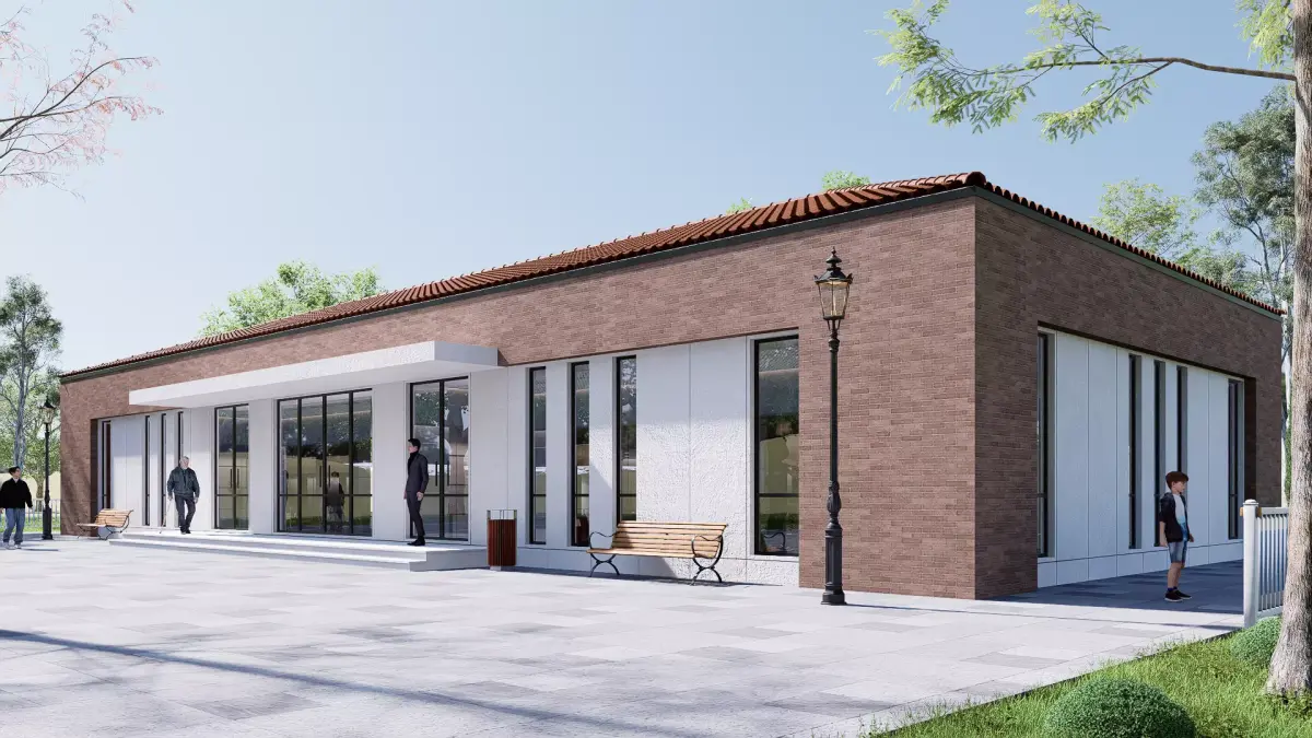 commercial building Low-poly 3D model get
