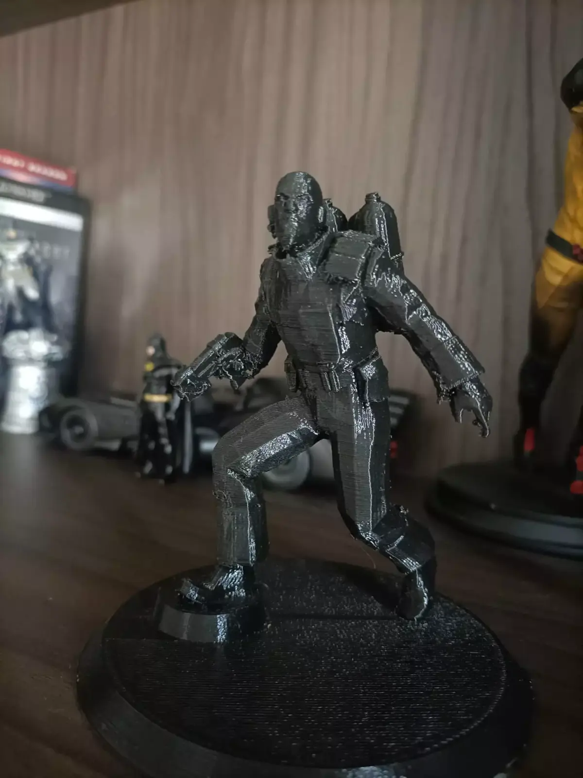 Heatwave figure of soldier on shelf 3D print model