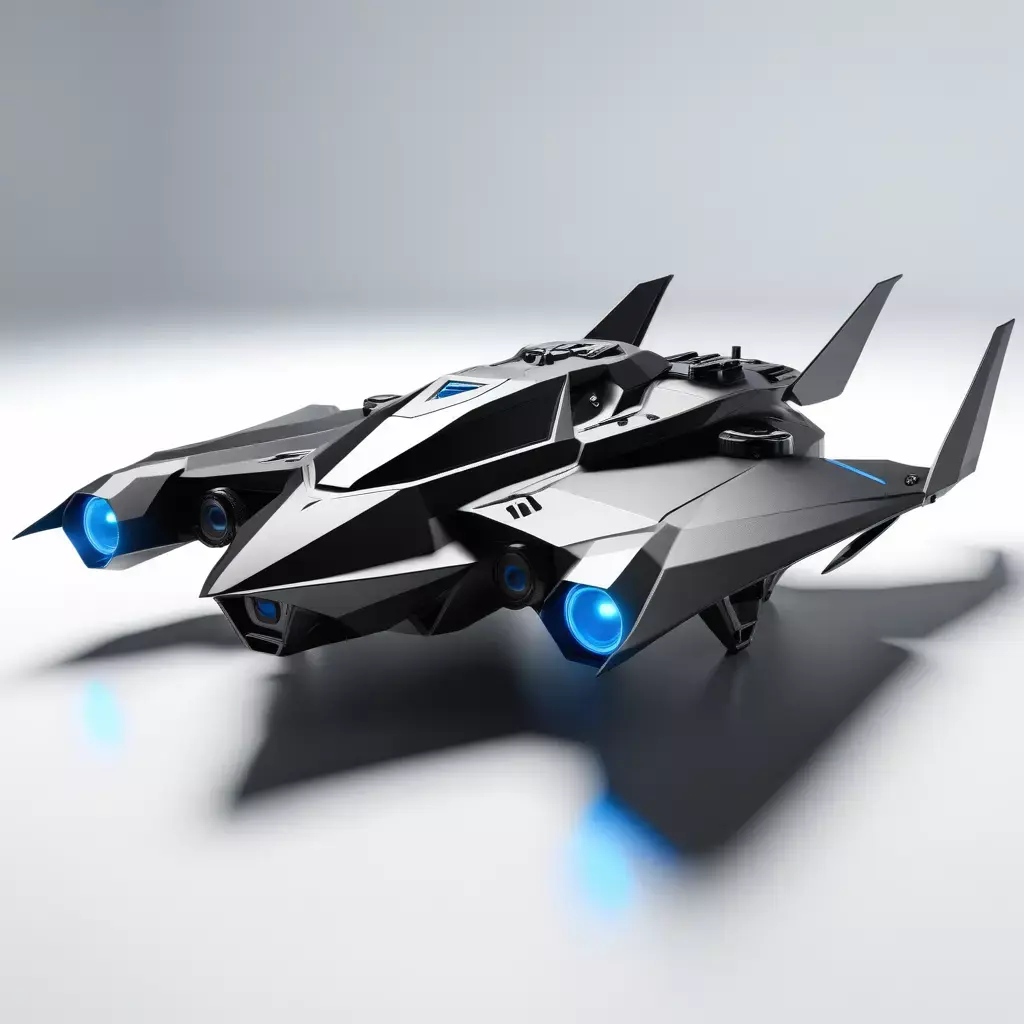 Futuristic SciFi Combat Spaceship 3D model