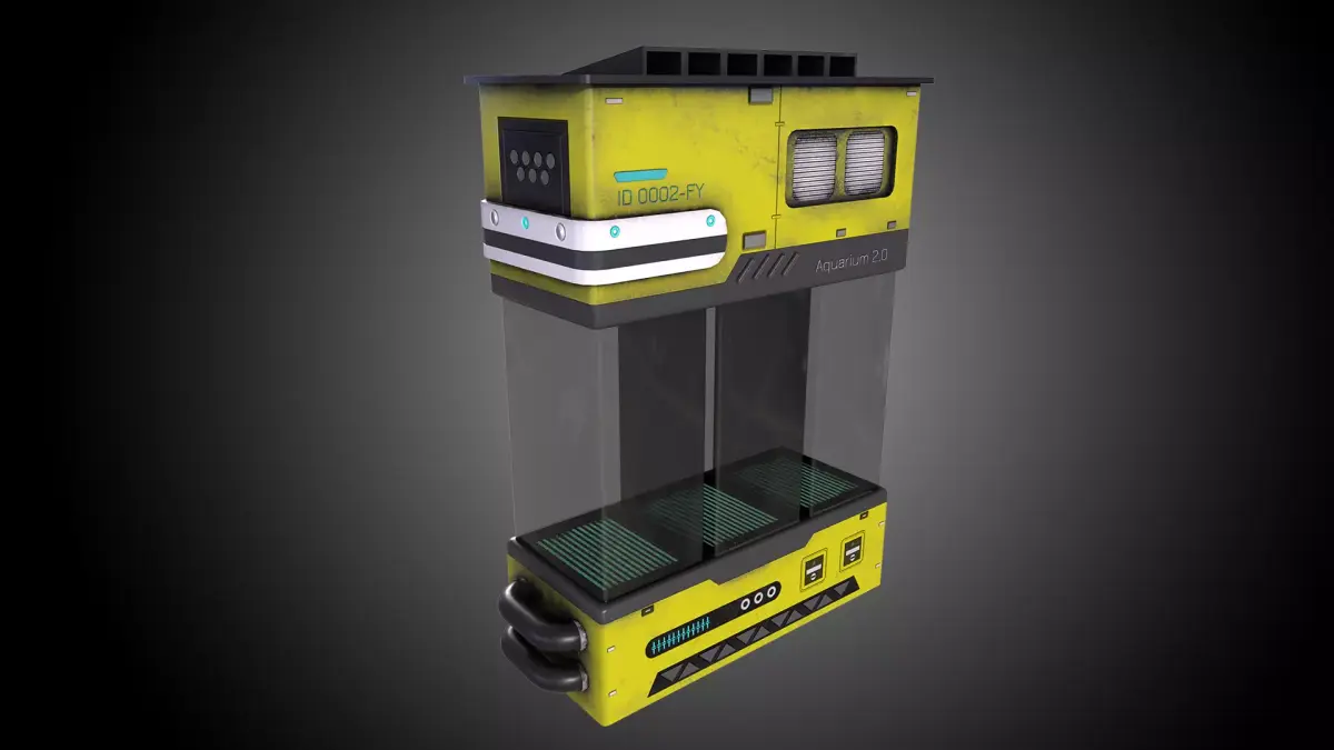 Sci-Fi Aquarium V1- 007 Low-poly 3D model