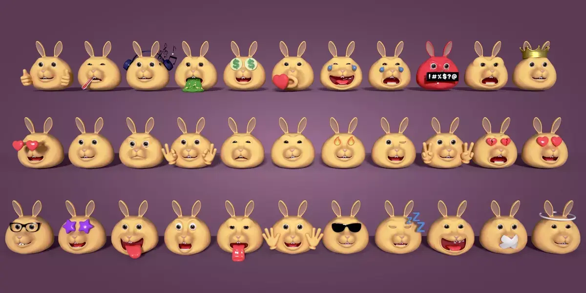 Smiley Pack Free 3D model