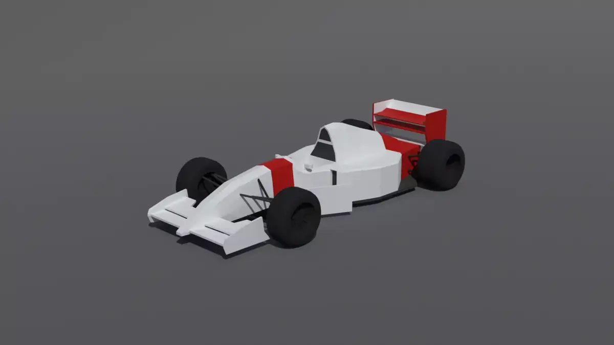 Low Poly Mclaren Mp4 8 Free 3D model