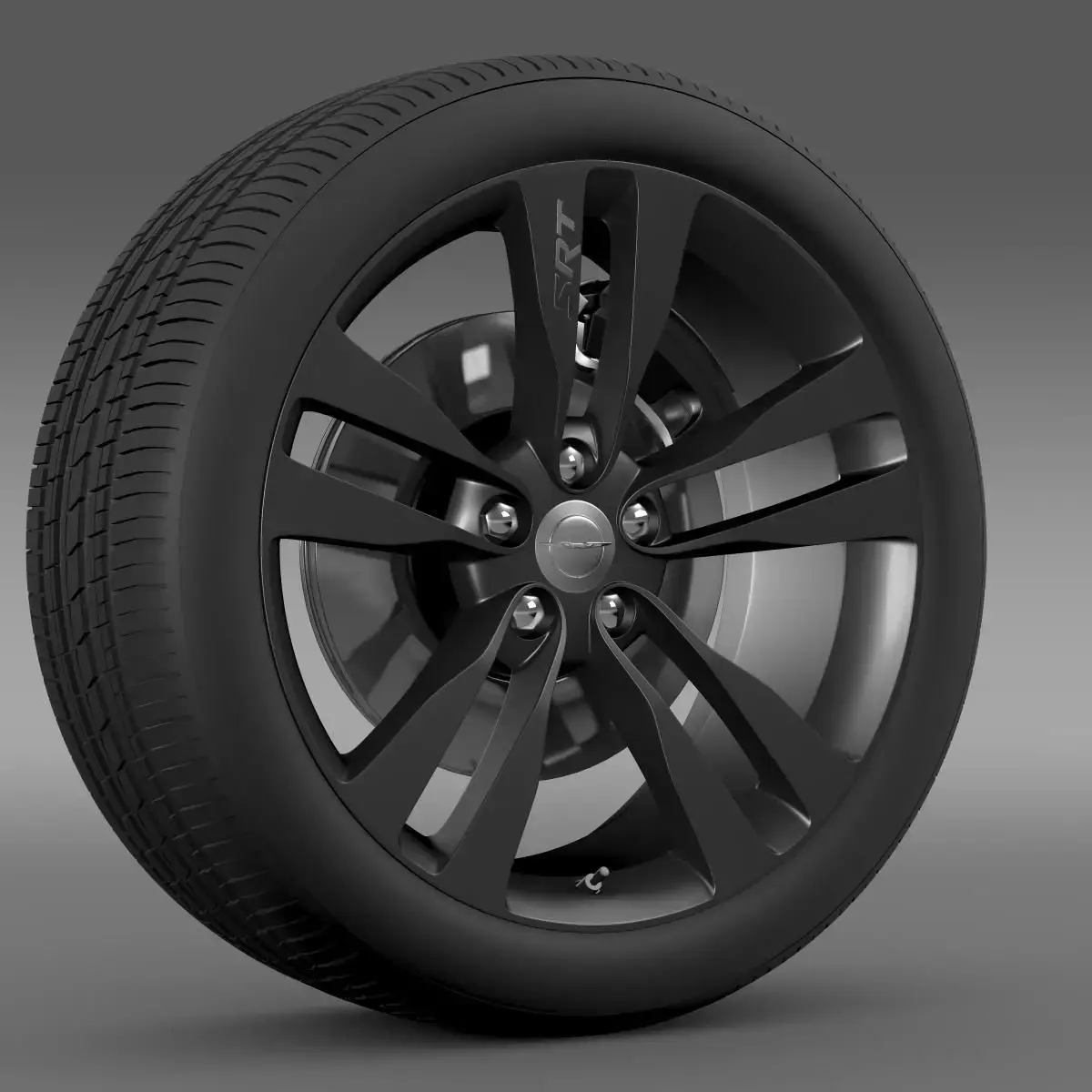 Chrysler 300 SRT8 Satin Vapor wheel 3D model