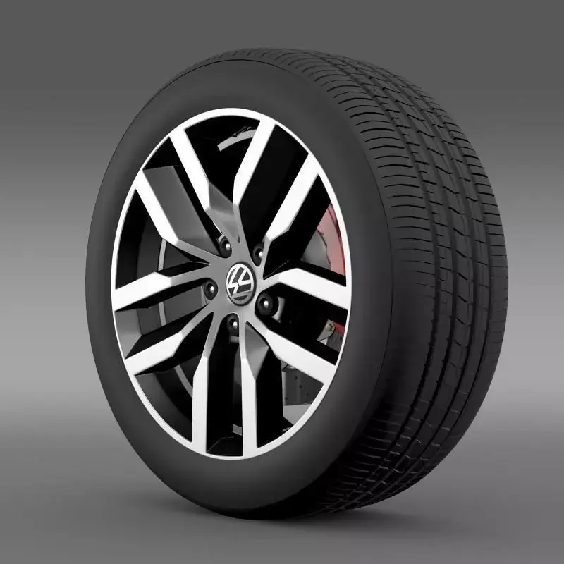 Volkswagen Golf S wheel 3D model