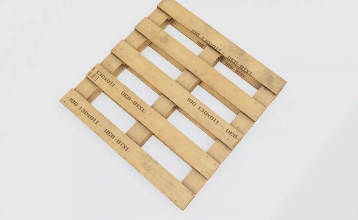 Palette wooden pallets Low-poly 3D model