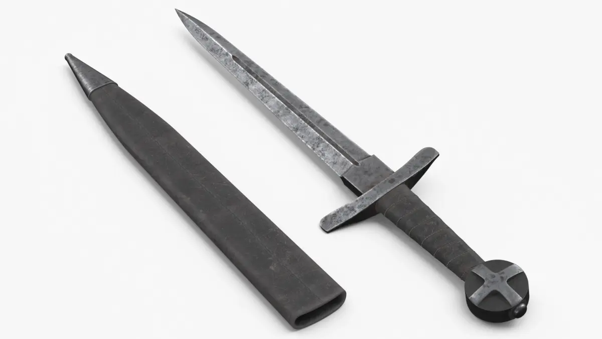 Crusader Dagger Used 3D model