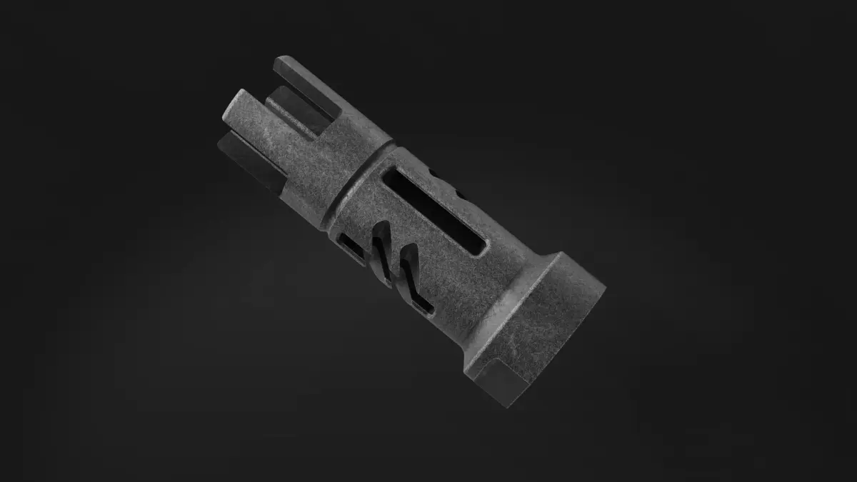 muzzle brake double lift 3D model