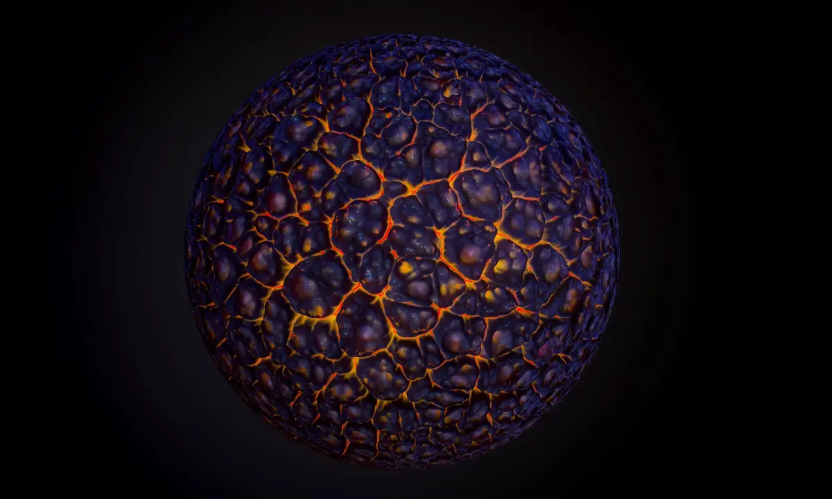 Sci-Fi Lava PBR SEAMLESS Texture Texture