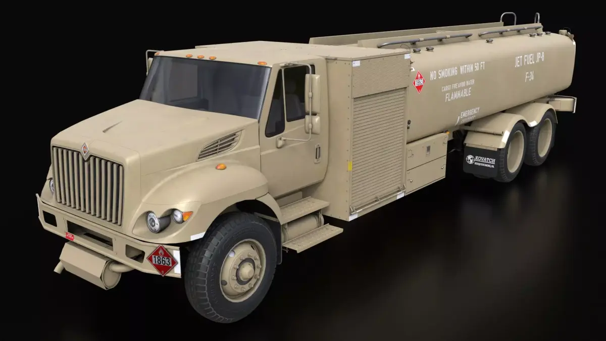 Kovatch R11-6000 Refueler Sand 3D model