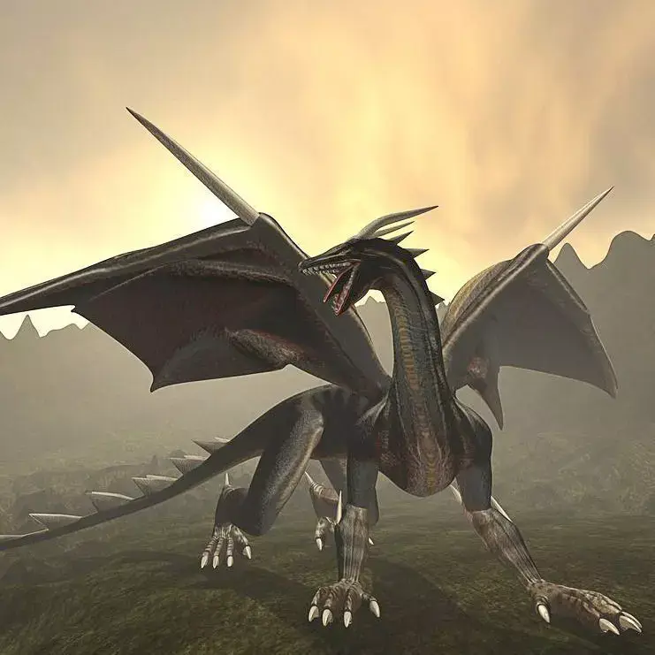Dragon Rigged and Game Ready Free low-poly 3D model