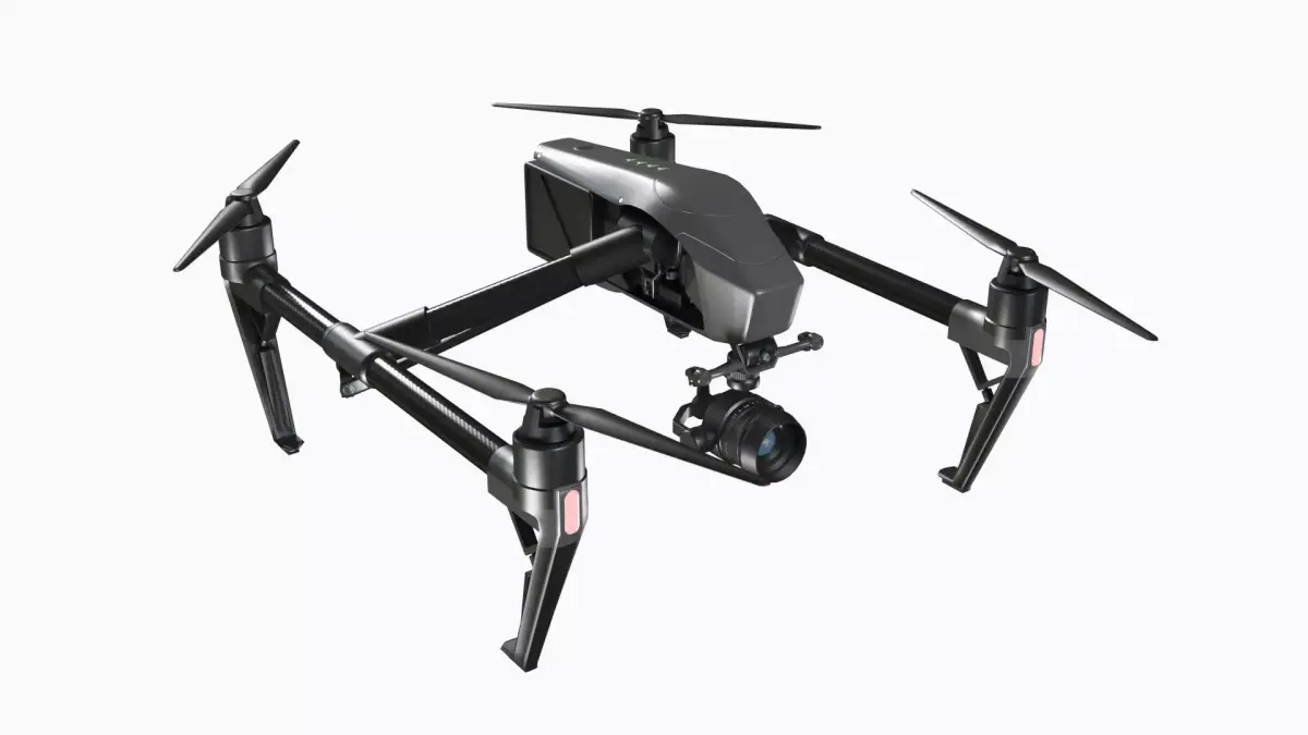 Drone - Dji Inspire 2 Low-poly 3D model